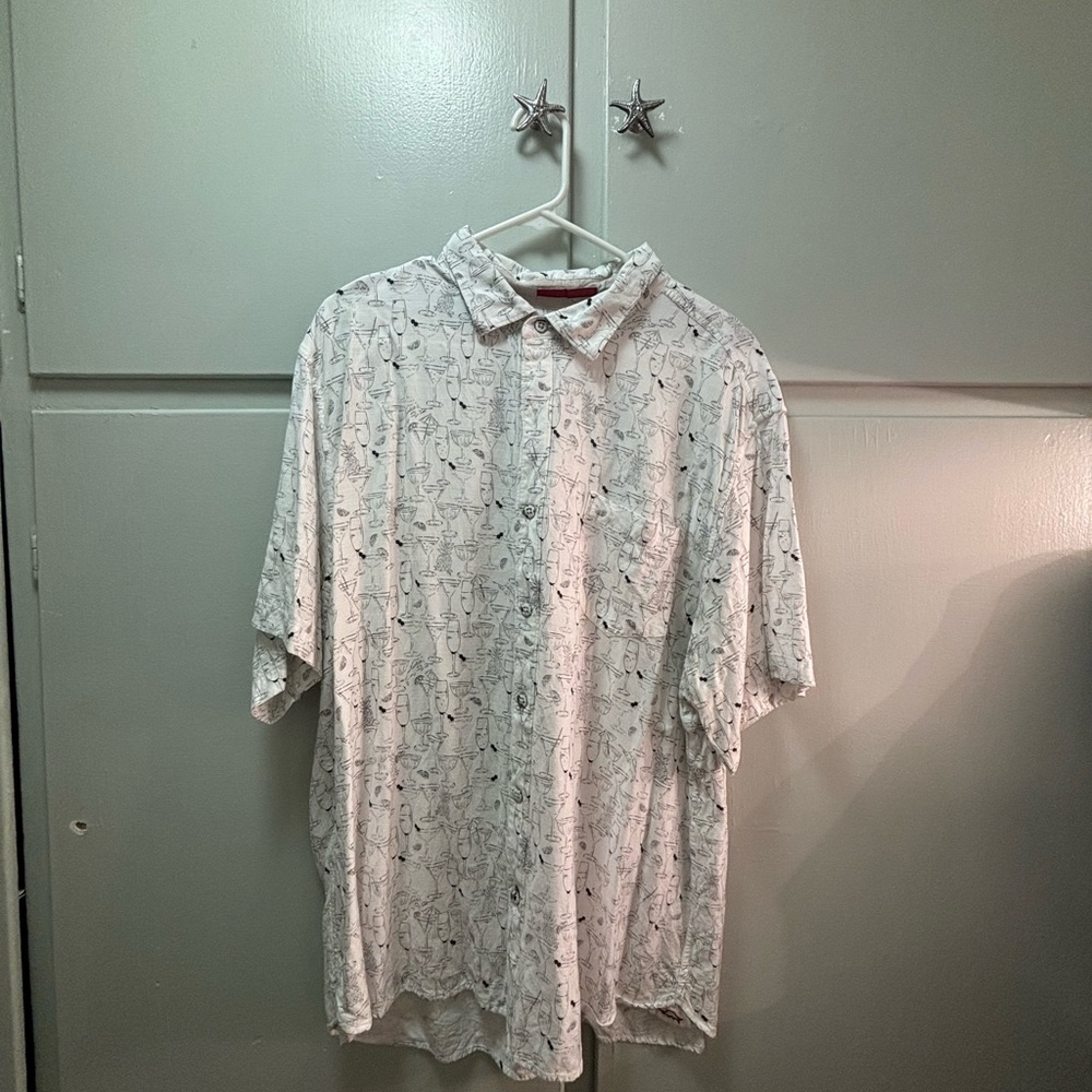 Big & tall mojito bay sippin’ soiree island zone short sleeve shirt